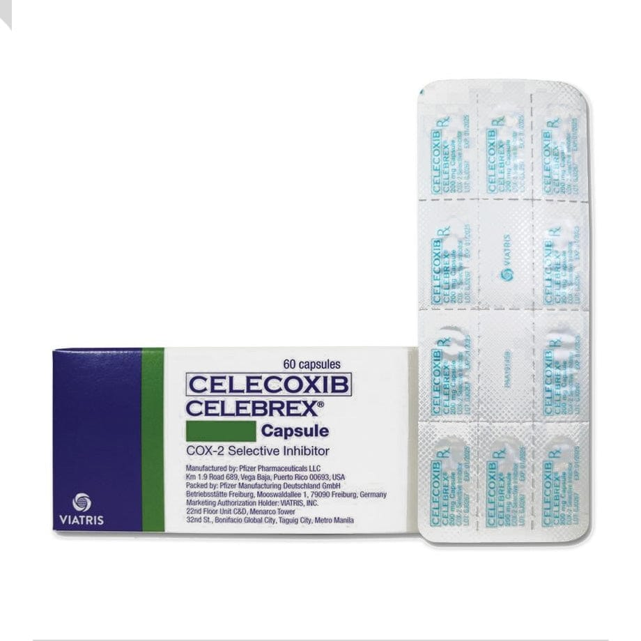 Viatris Pain Relievers Celebrex Capsules 100mg - Nonsteroidal Anti-Inflammatory Drug (NSAID)