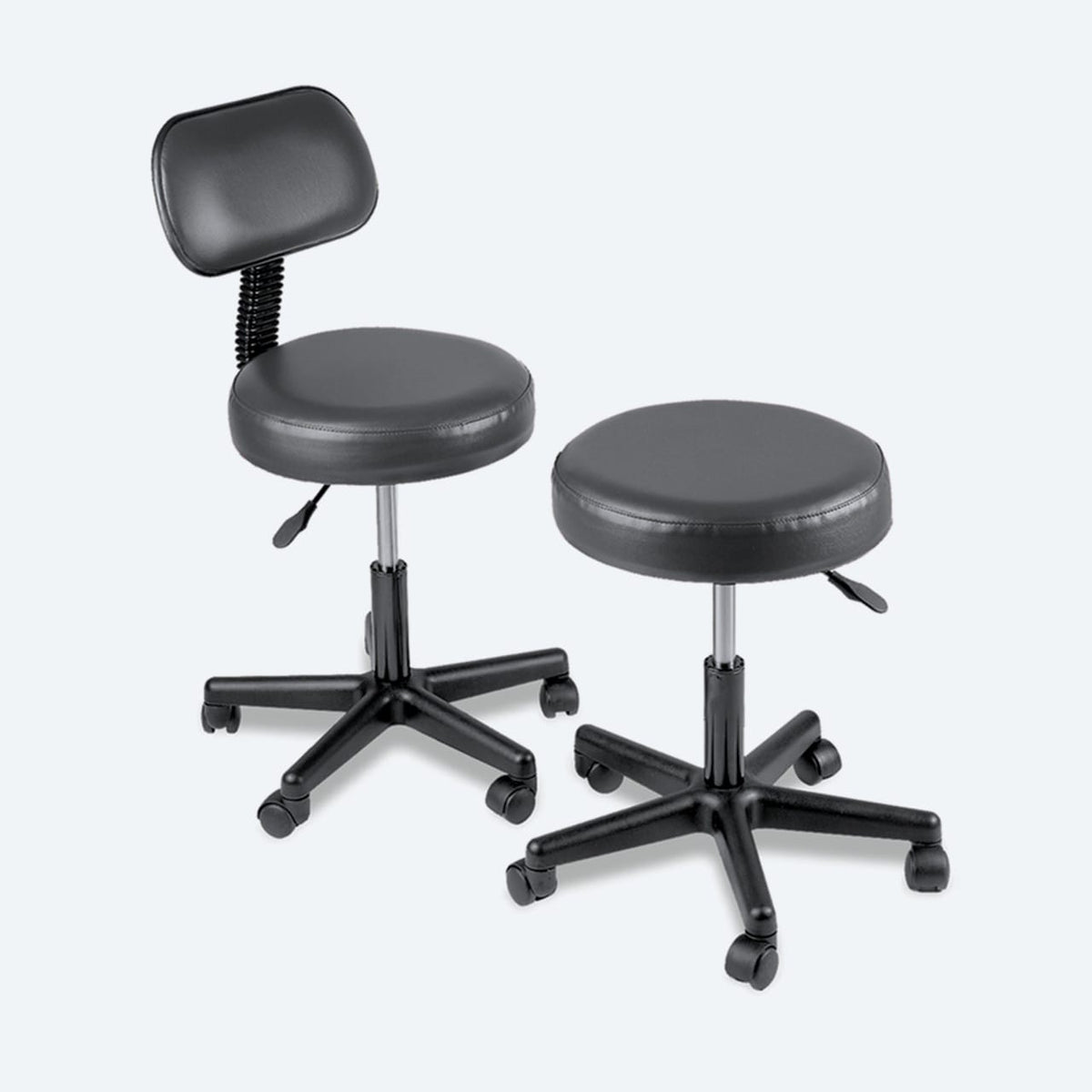 Chattanooga Pneumatic Stools Black Without Back