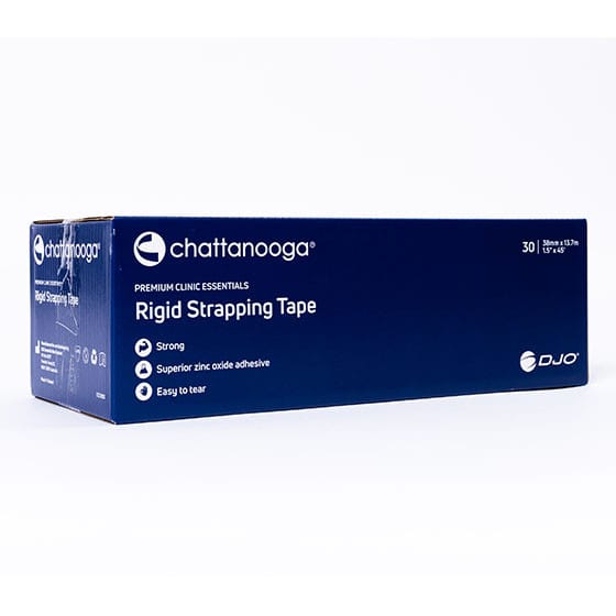 Chattanooga Premium Clinic Essentials Rigid Strapping Tape 38mm x 13.7m Tube 8 Rolls