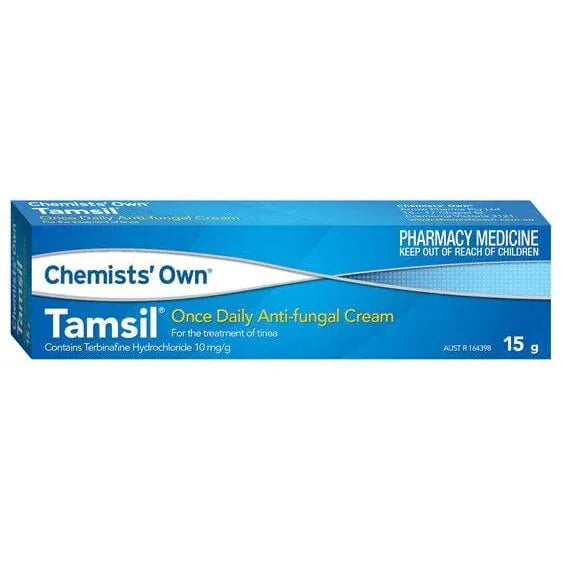 Chemists' Own Antifungals Chemists' Own Tamsil Antifungal Cream 15g - Terbinafine Hydrochloride 1%