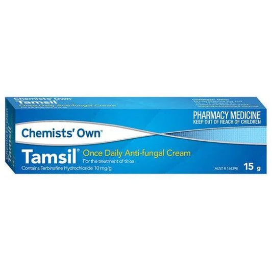 Chemists' Own Antifungals Chemists' Own Tamsil Antifungal Cream 15g - Terbinafine Hydrochloride 1%