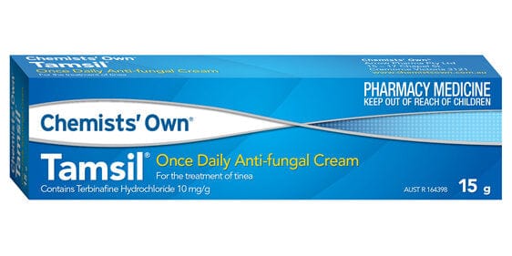 Chemists' Own Antifungals Chemists' Own Tamsil Antifungal Cream 15g - Terbinafine Hydrochloride 1%