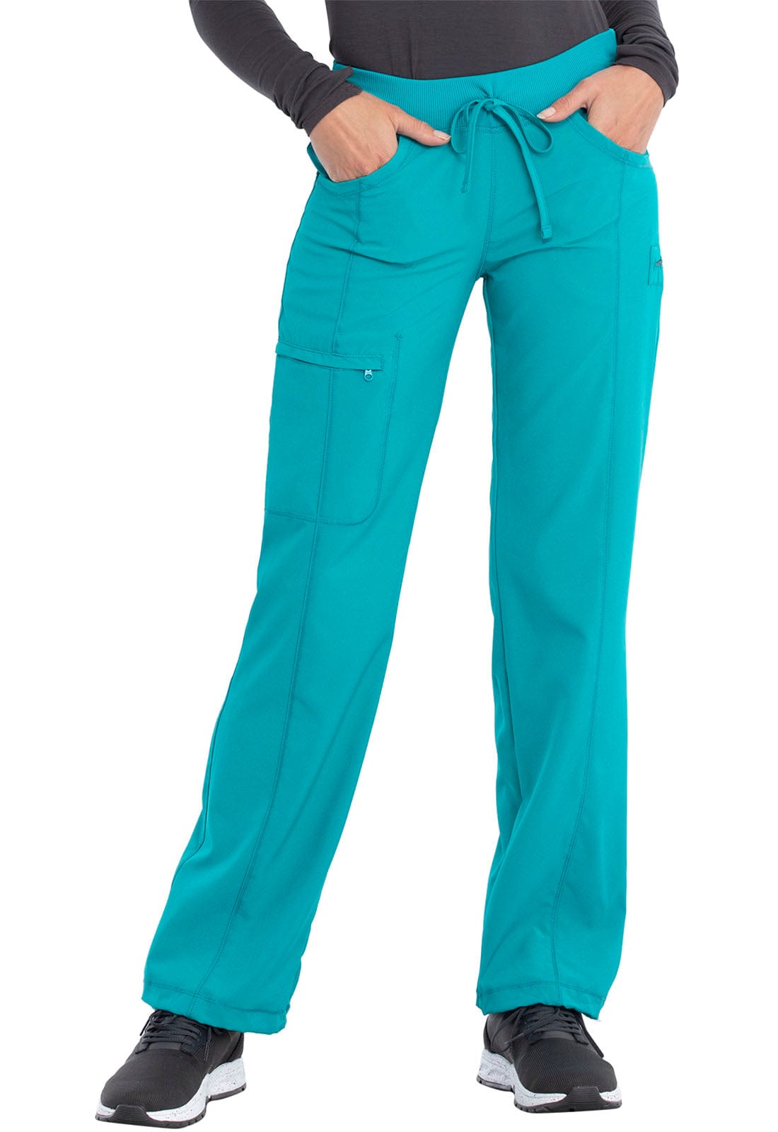 Cherokee Cherokee 1123A Caribbean Blue SML - Infinity Low Rise Straight Leg D.String Pant
