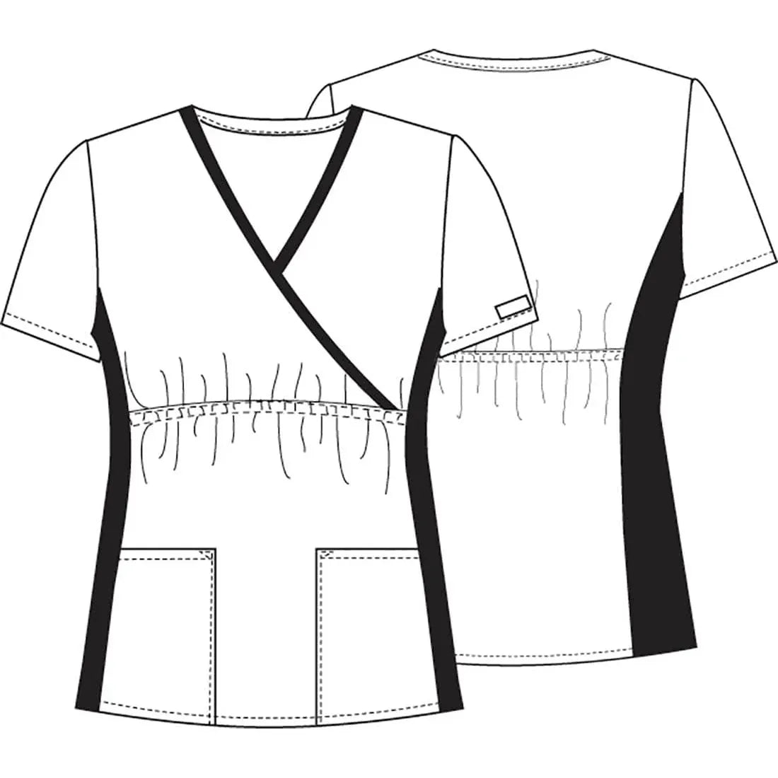 Medshop Australia Cherokee 2915C Midnight Flight Scrubs Top Flexibles
