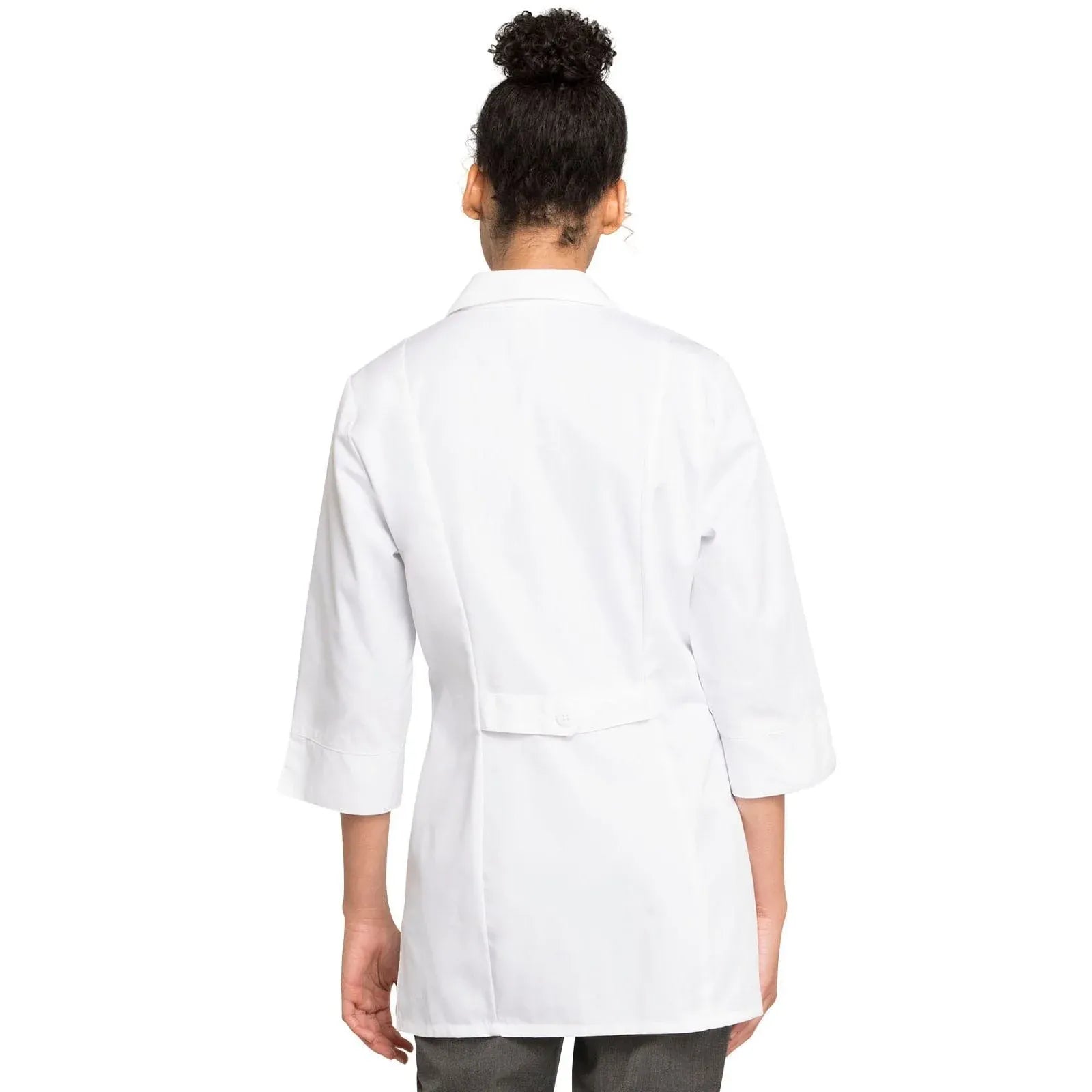 Cherokee Lab Coats Cherokee 30" 3/4 Sleeve Lab Coat in White with Fluid Barrier