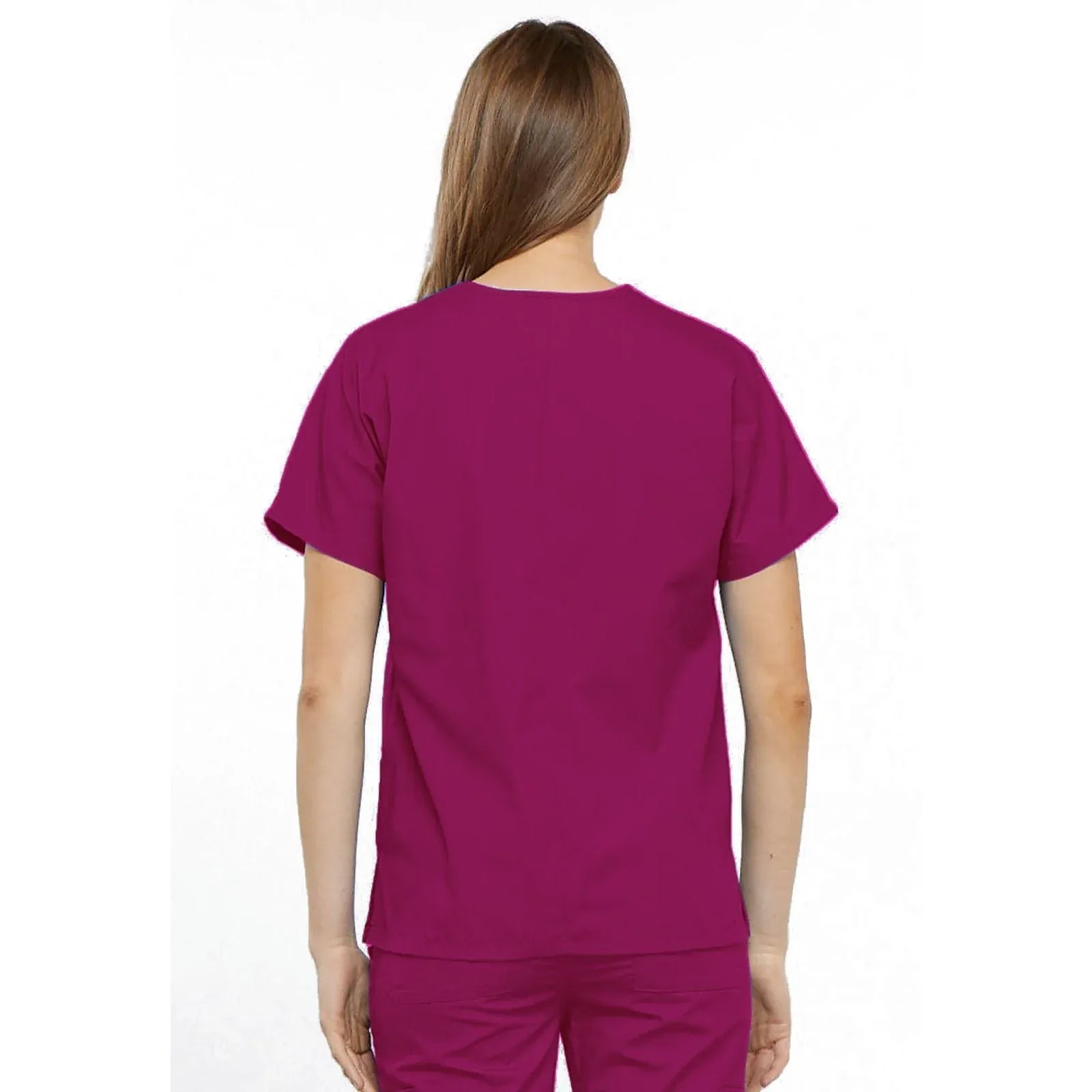 Cherokee Scrubs XL Cherokee 4700 Raspberry Scrubs Top WW Traditional Classic