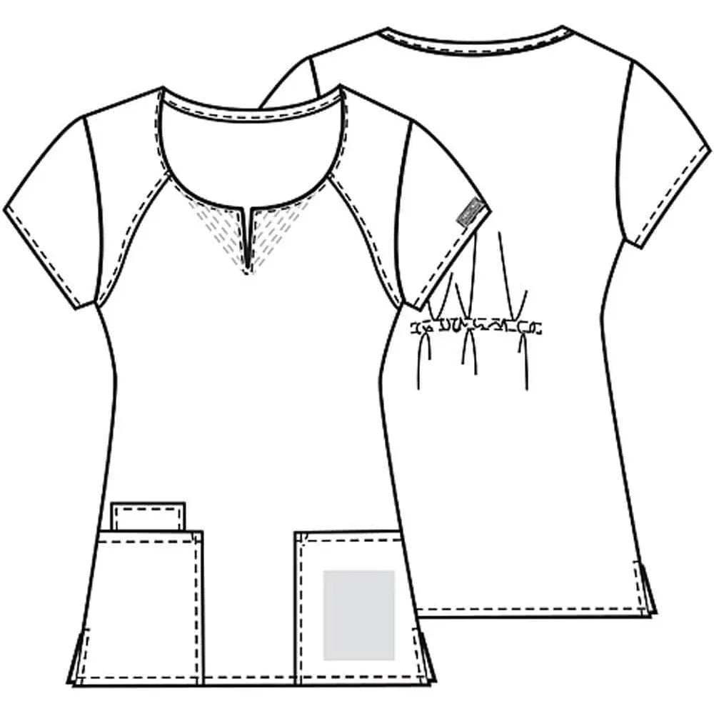 Cherokee Cherokee 4824 Pewter 3XL WW Round Neck Top