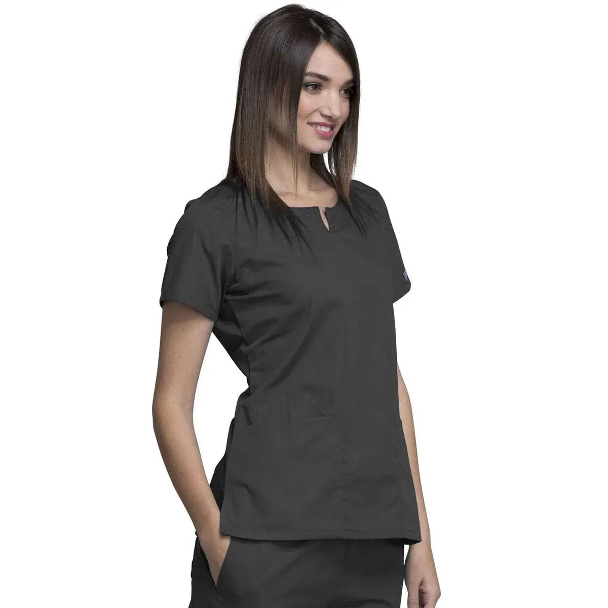 Cherokee Cherokee 4824 Pewter 3XL WW Round Neck Top