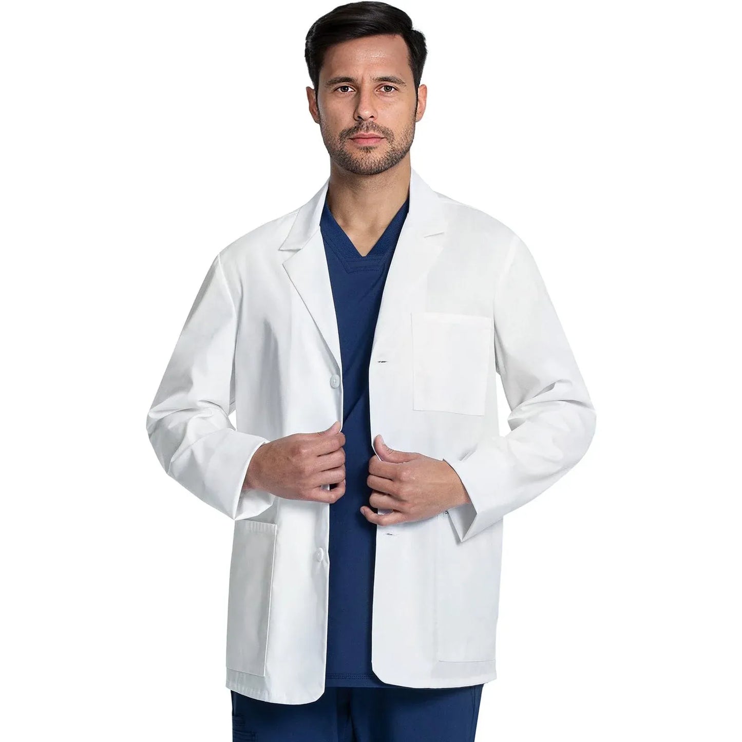 Cherokee CK401 White - Project Lab Mens 28" Lab Coat