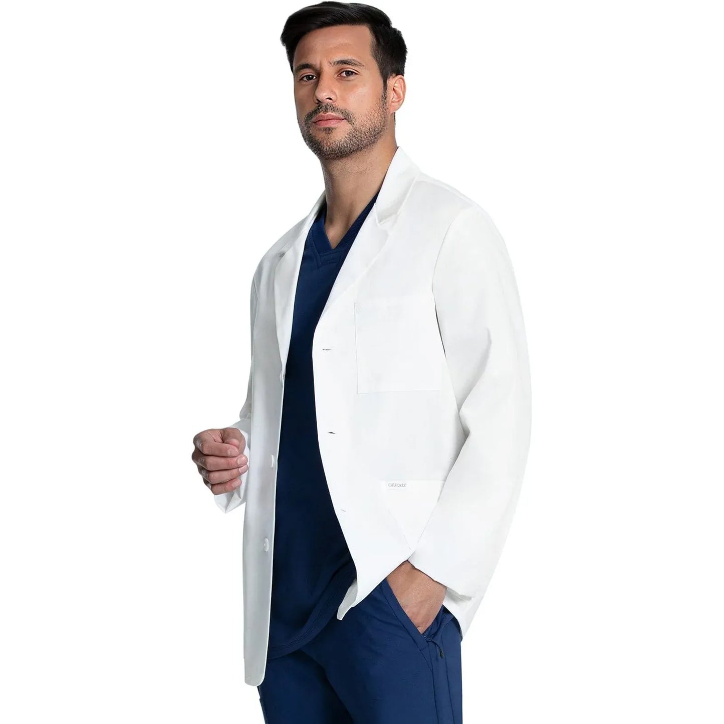 Cherokee CK401 White - Project Lab Mens 30" Lab Coat