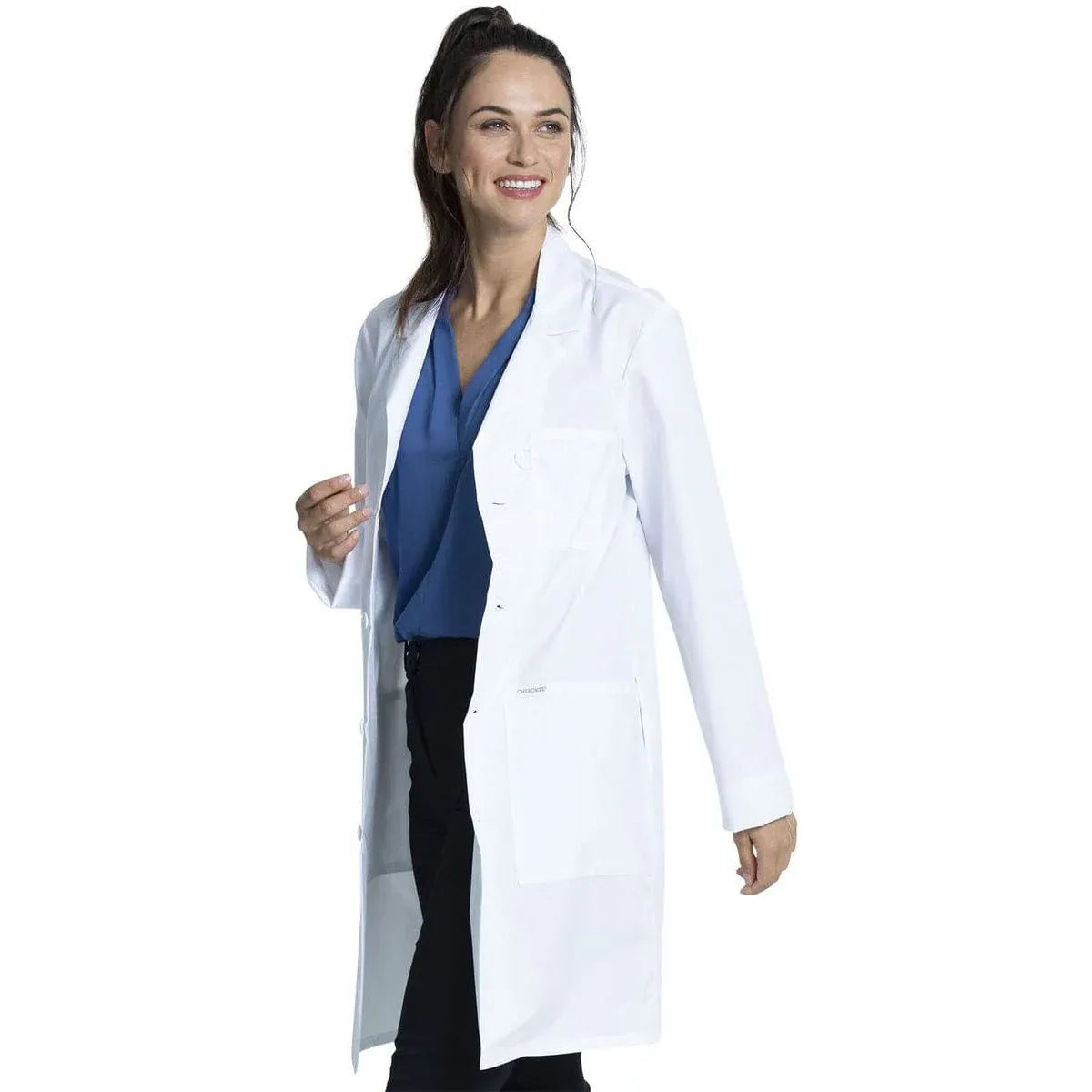 Cherokee Cherokee CK460T White Project Lab Unisex Tall Lab Coat
