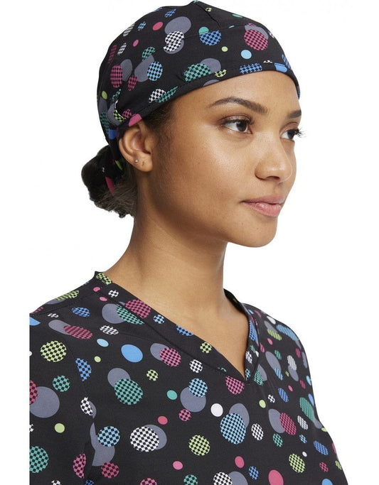 Cherokee CK513 Unisex Print Scrub Hat Crazy For Confetti
