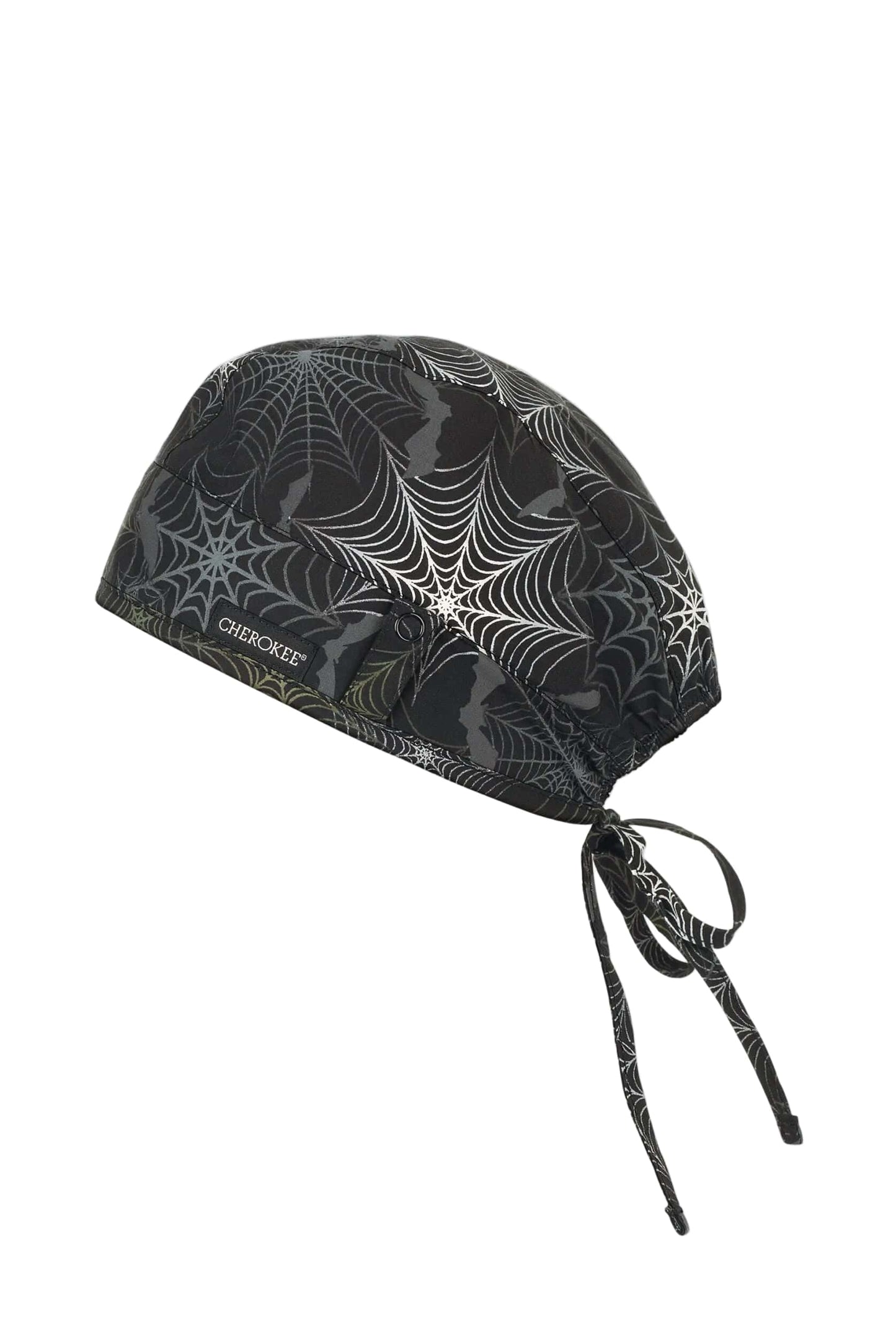 Cherokee CK513 Unisex Print Scrub Hat Unisex Hat Night Webs
