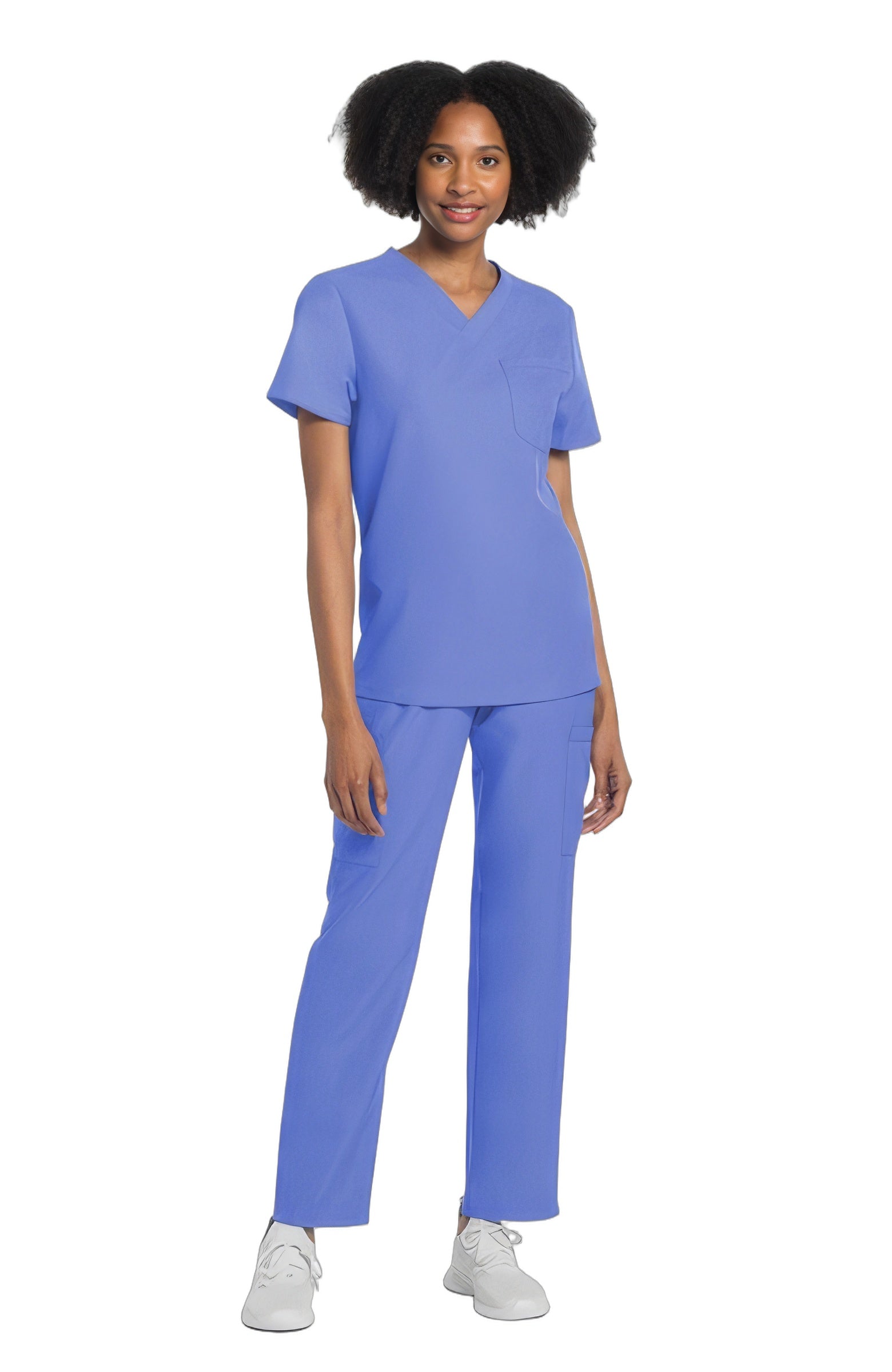 Cherokee CK778A Unisex V-Neck Top Unisex Top Ciel M - CIE