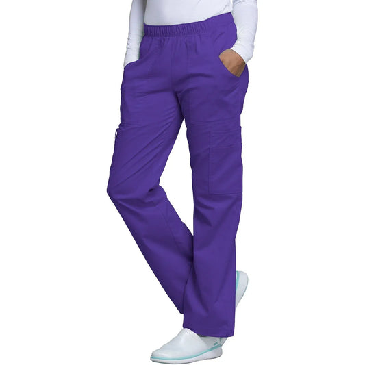 Cherokee Scrubs Pants S / Regular Length Cherokee Workwear Core Stretch 4005 Scrubs Pants Womens Grape