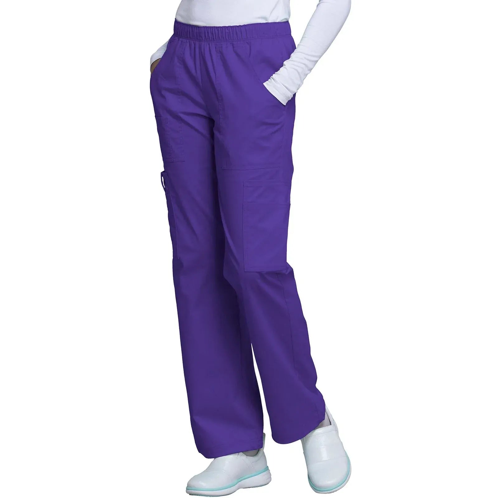 Cherokee Scrubs Pants Cherokee Workwear Core Stretch 4005 Scrubs Pants Womens Grape