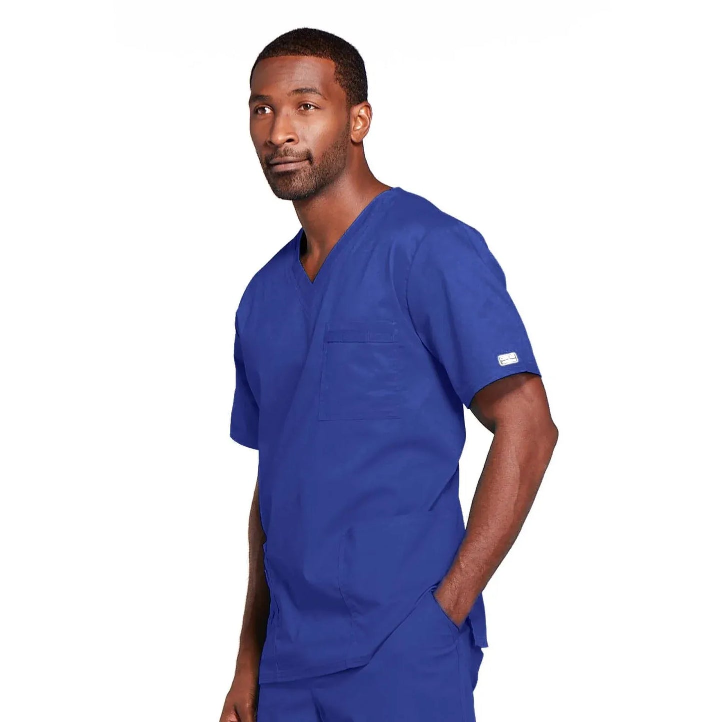 Cherokee Scrubs Top Cherokee Core Stretch 4725 Scrubs Top Unisex V-Neck Galaxy Blue