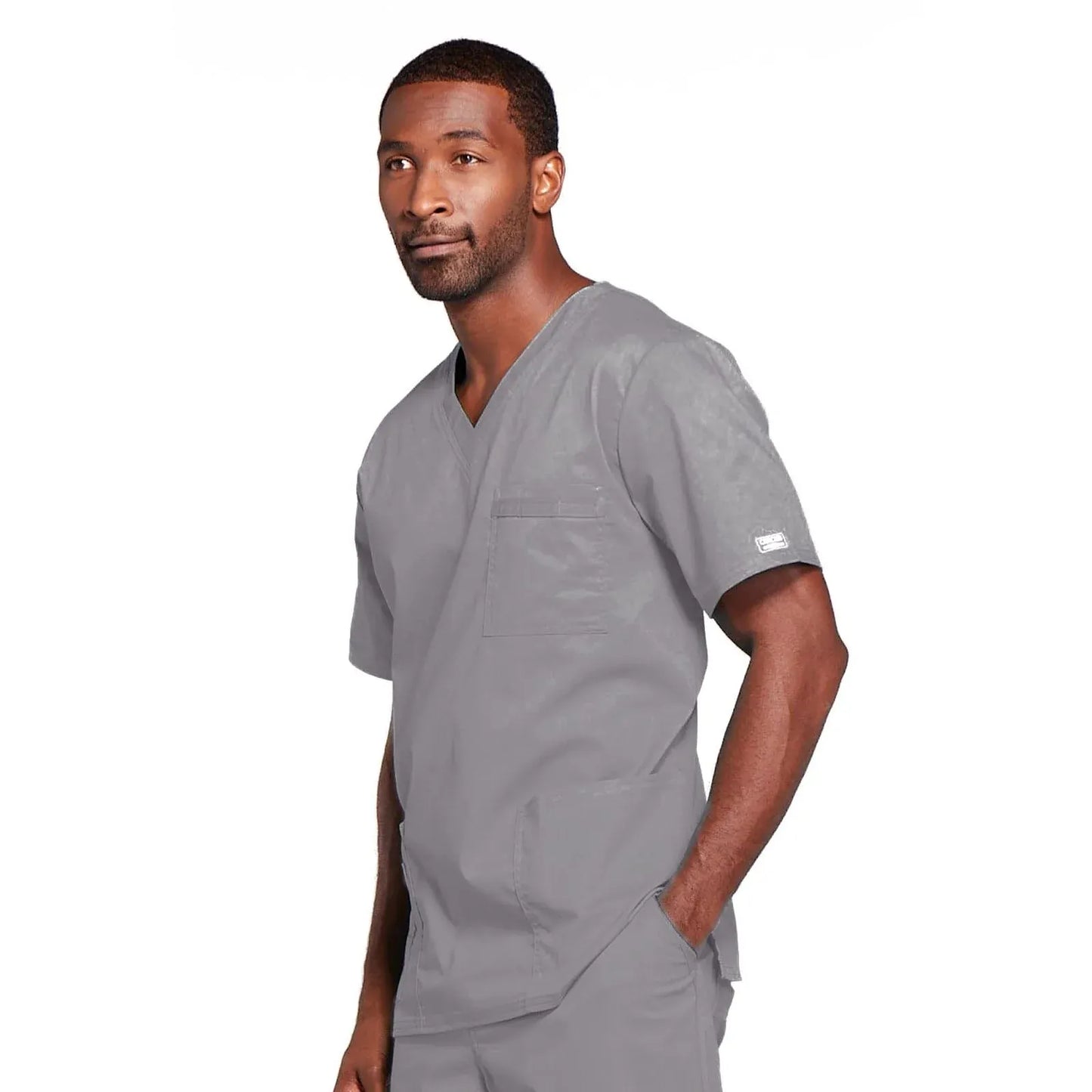 Cherokee Scrubs Top Cherokee Core Stretch 4725 Scrubs Top Unisex V-Neck Grey