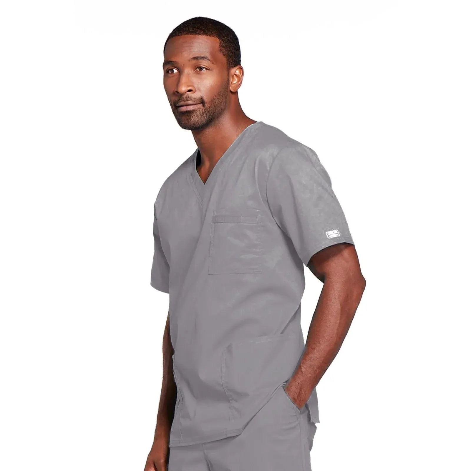 Cherokee Scrubs Top Cherokee Core Stretch 4725 Scrubs Top Unisex V-Neck Grey