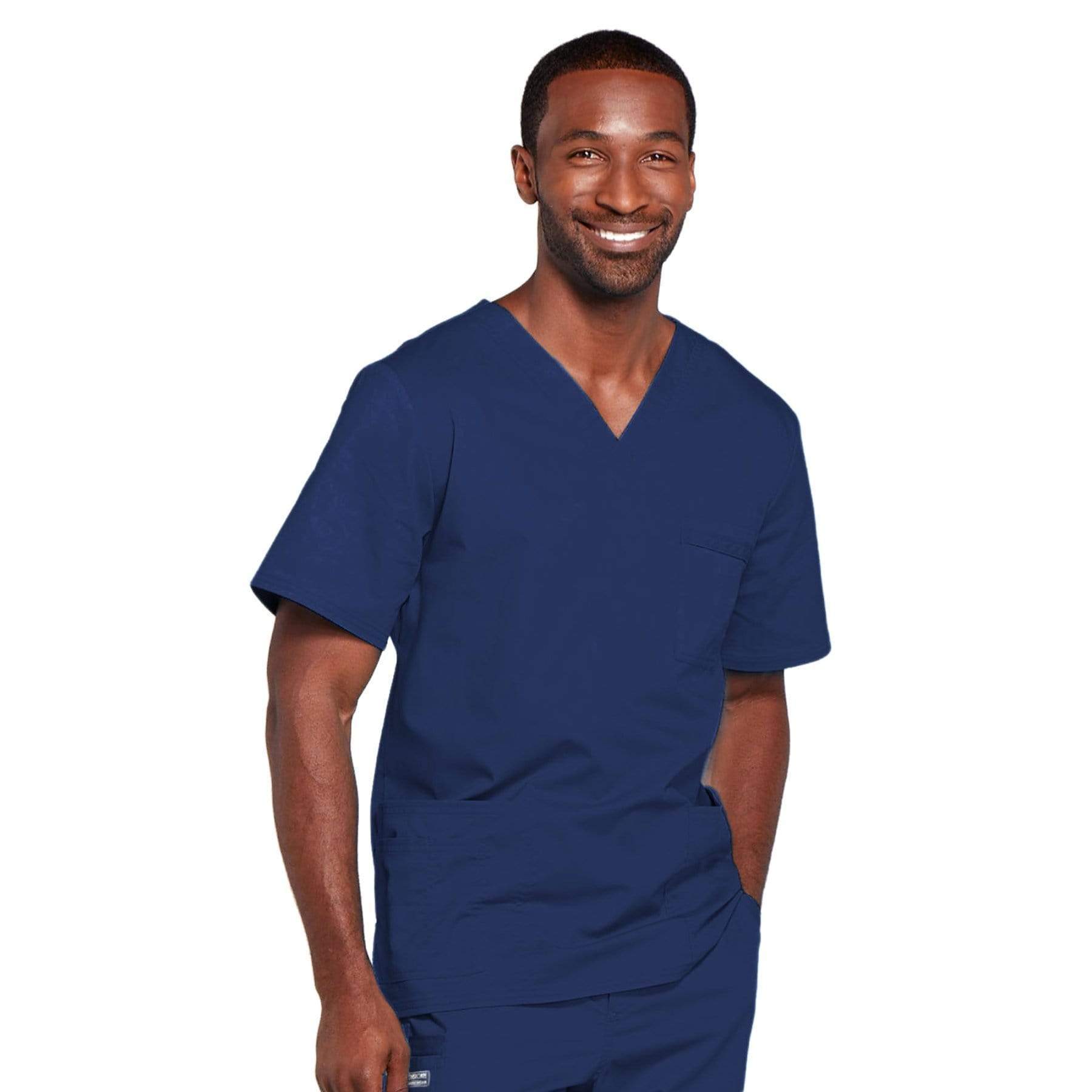 Cherokee Scrubs Top Cherokee Core Stretch 4725 Scrubs Top Unisex V-Neck Navy
