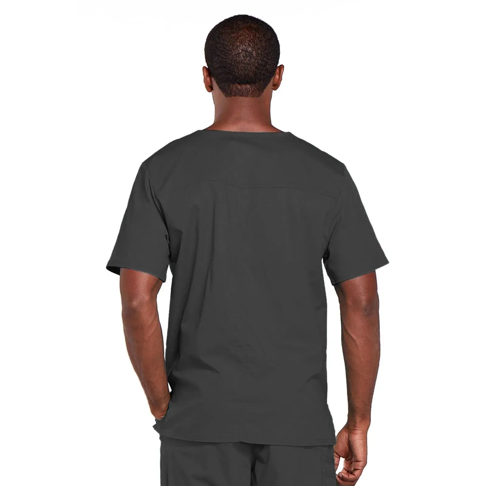 Cherokee Scrubs Top 3XL Cherokee Core Stretch 4725 Scrubs Top Unisex V-Neck Pewter