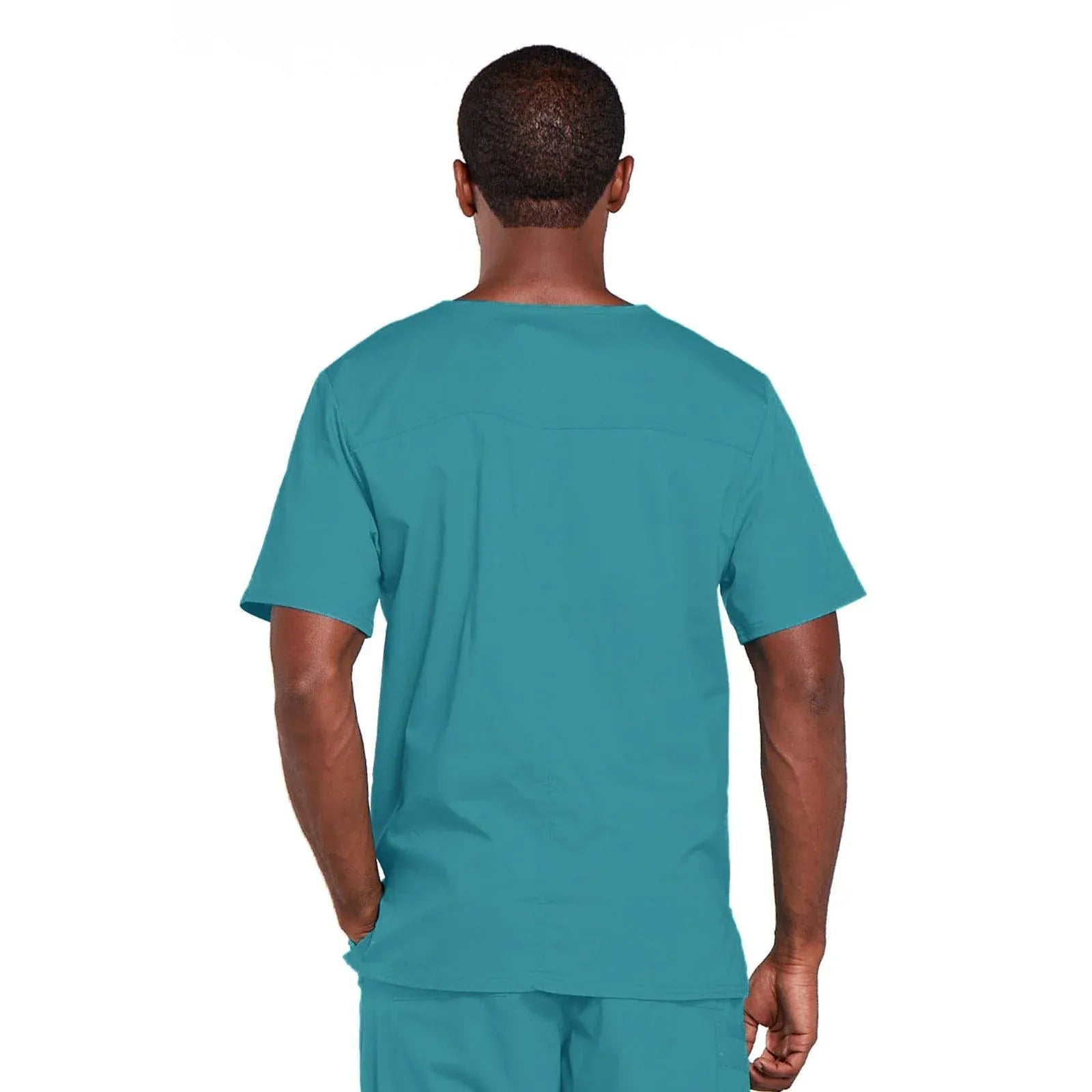 Cherokee Scrubs Top Cherokee Core Stretch 4725 Scrubs Top Unisex V-Neck Teal Blue