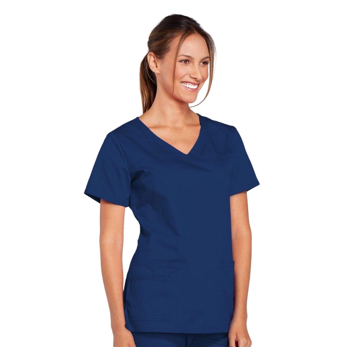 Cherokee Scrubs Top Cherokee Core Stretch 4727 Scrubs Top Women's V-Neck Navy