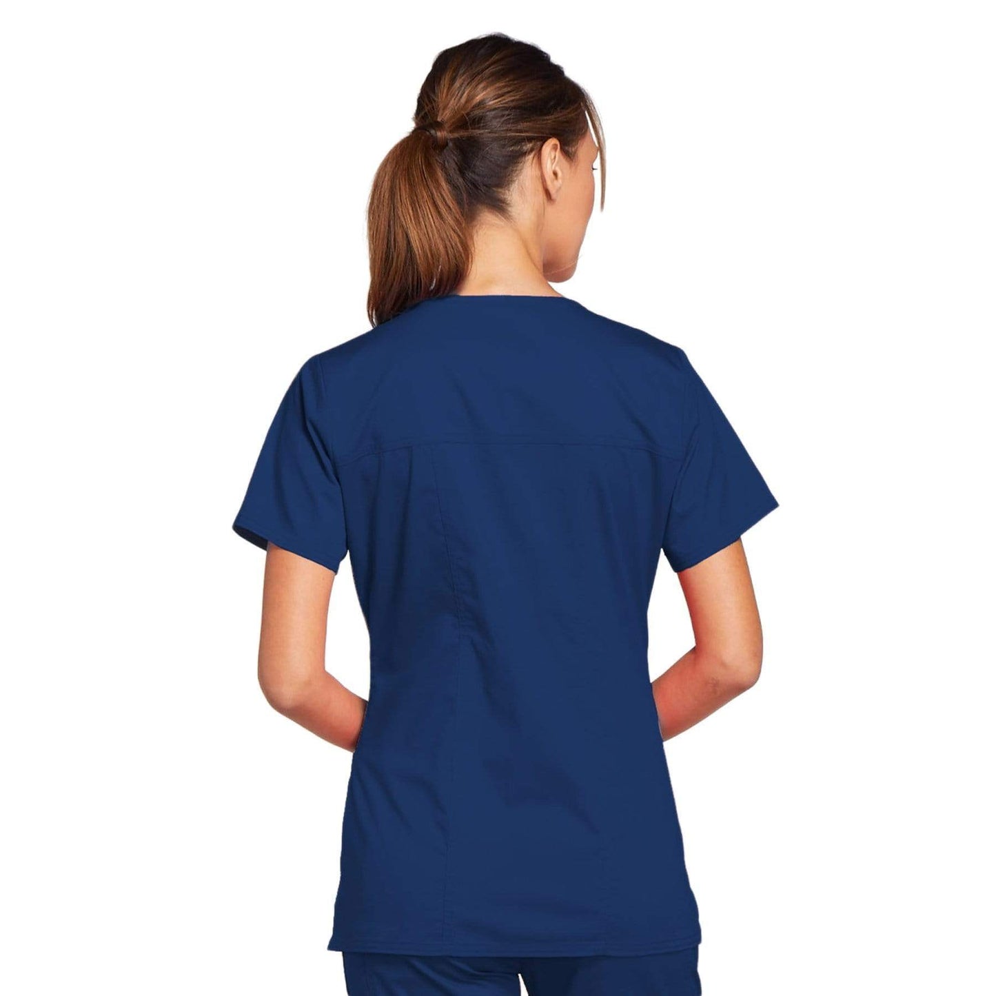Cherokee Scrubs Top Cherokee Core Stretch 4727 Scrubs Top Women's V-Neck Navy