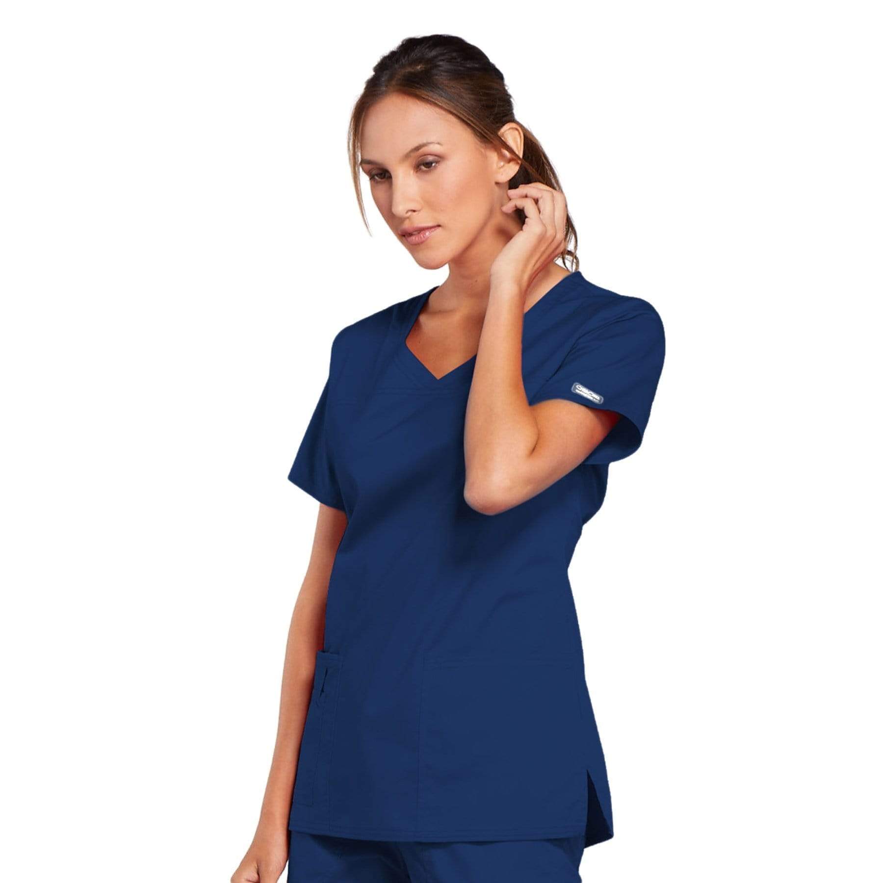 Cherokee Scrubs Top Cherokee Core Stretch 4727 Scrubs Top Women's V-Neck Navy