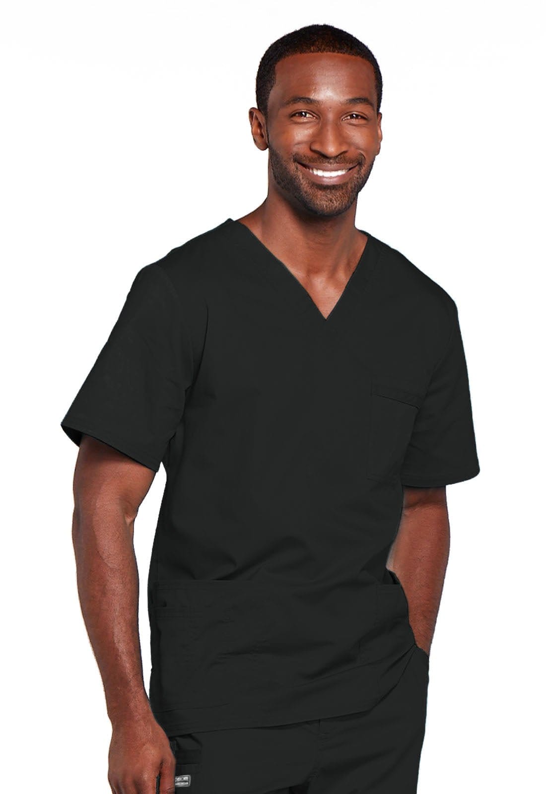 Cherokee Core Stretch 4725 Scrubs Top Unisex V-Neck Black