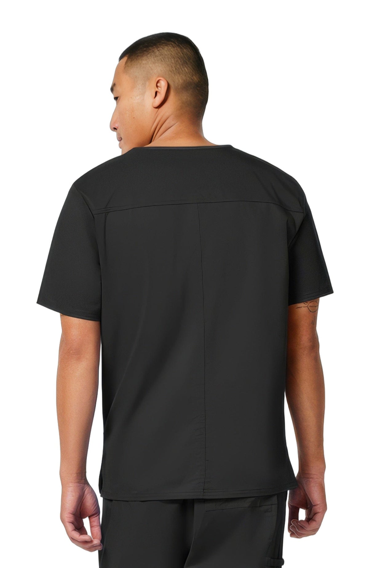 Cherokee Core Stretch Scrubs Top Unisex V-Neck Black