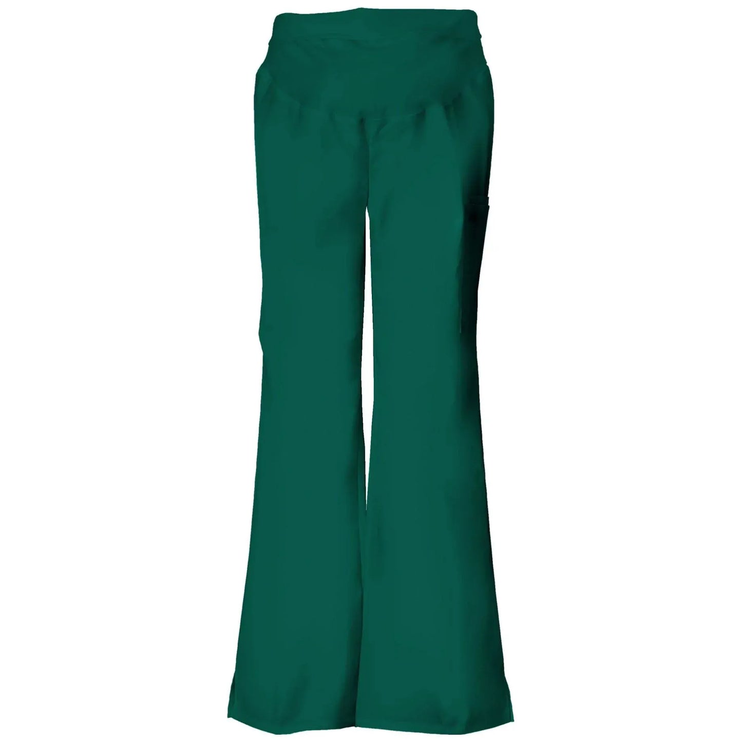 Cherokee Scrubs Pants XL Cherokee Flexibles 2092 Scrubs Pants Maternity Knit Waist Pull-On Hunter Green