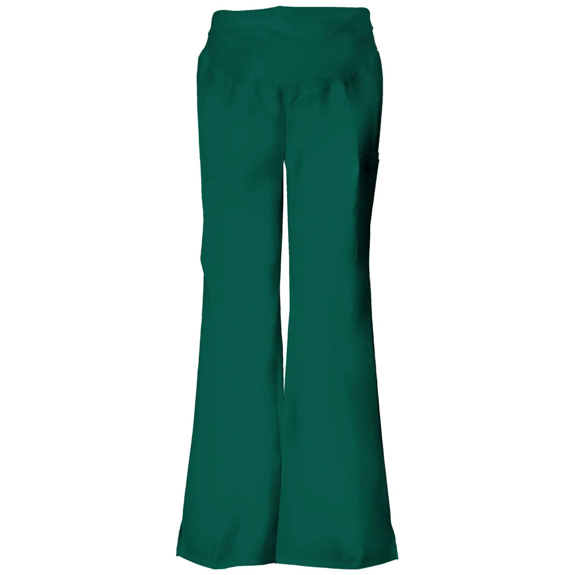 Cherokee Scrubs Pants XL Cherokee Flexibles 2092 Scrubs Pants Maternity Knit Waist Pull-On Hunter Green