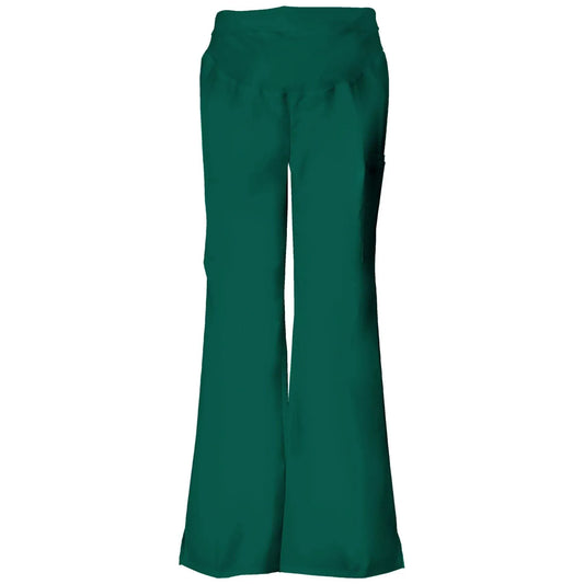 Cherokee Scrubs Pants XL Cherokee Flexibles 2092 Scrubs Pants Maternity Knit Waist Pull-On Hunter Green