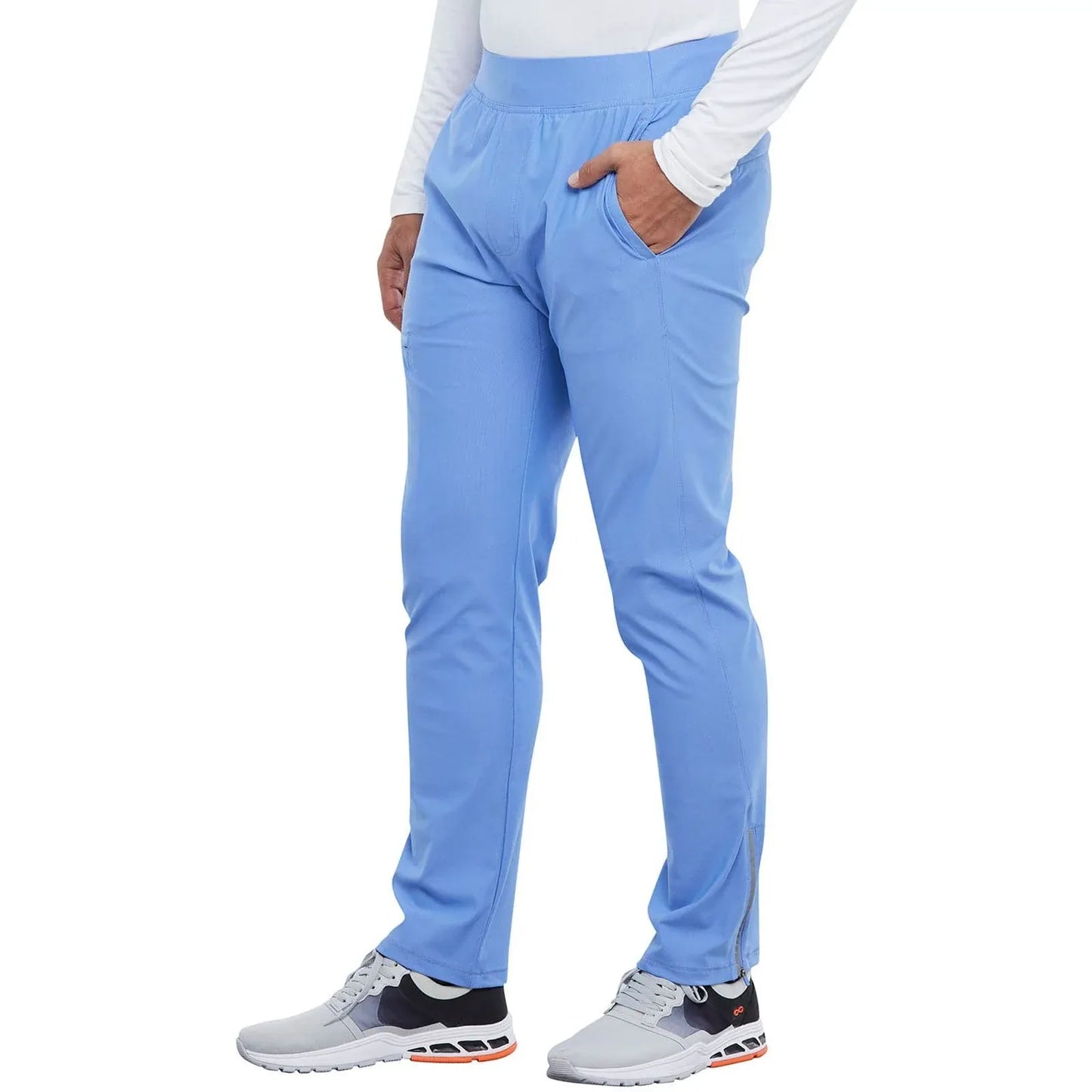 Cherokee Scrubs Pants XS Cherokee Form CK185 Scrubs Pant Men Ciel Blue