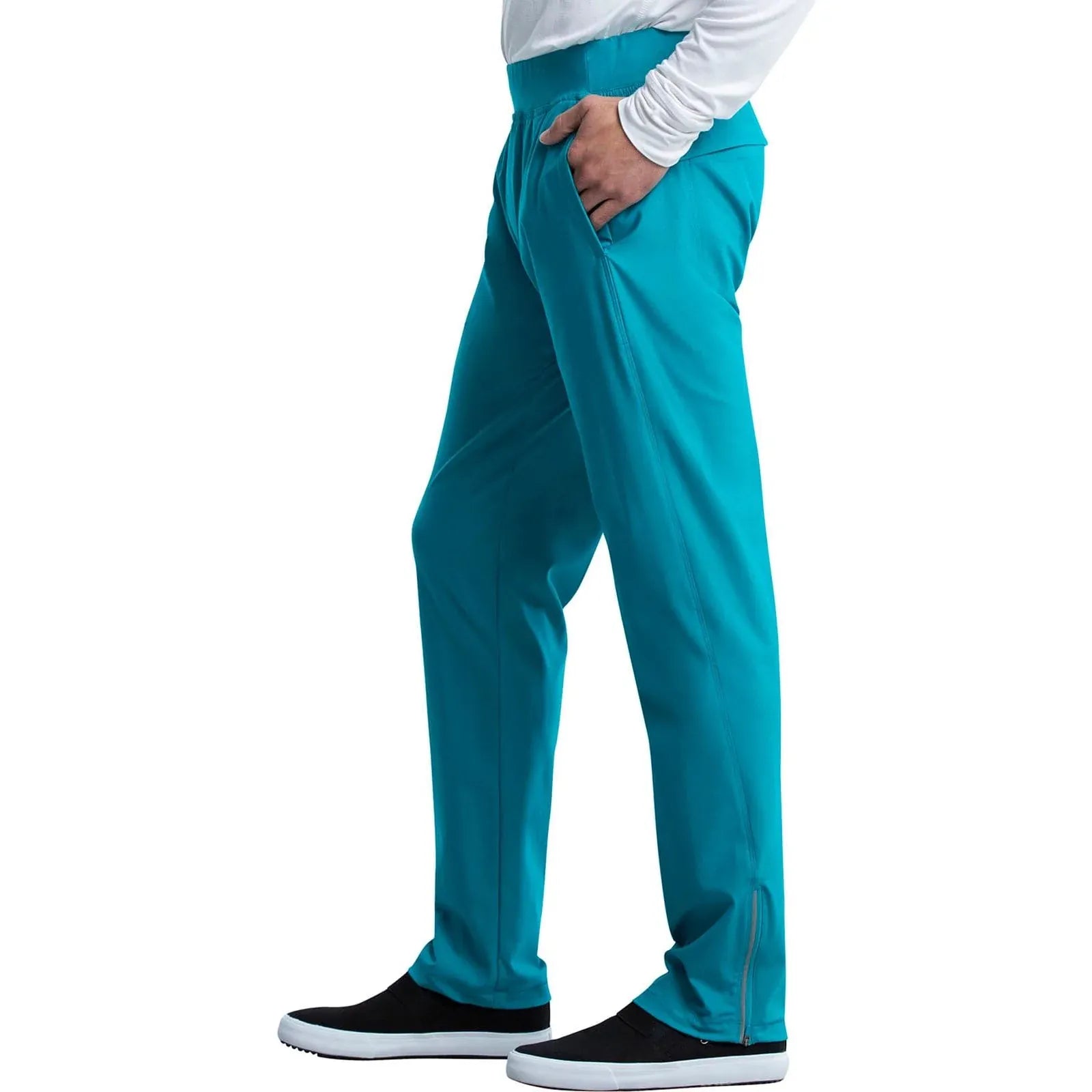 Cherokee Scrubs Pants Cherokee Form CK185 Scrubs Pant Men Teal Blue