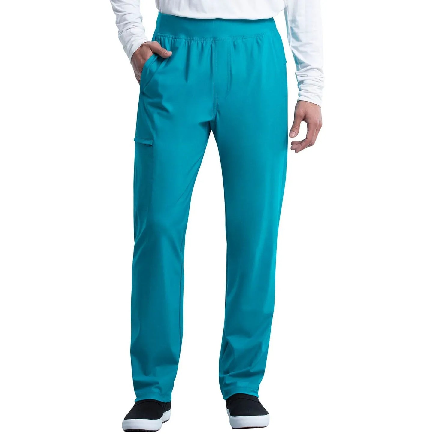 Cherokee Scrubs Pants XS Cherokee Form CK185 Scrubs Pant Men Teal Blue