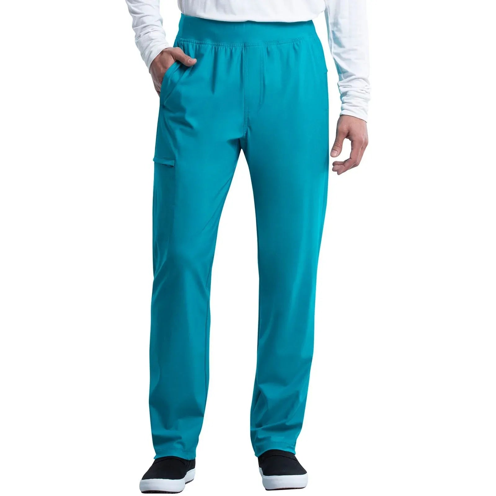 Cherokee Scrubs Pants XS Cherokee Form CK185 Scrubs Pant Men Teal Blue