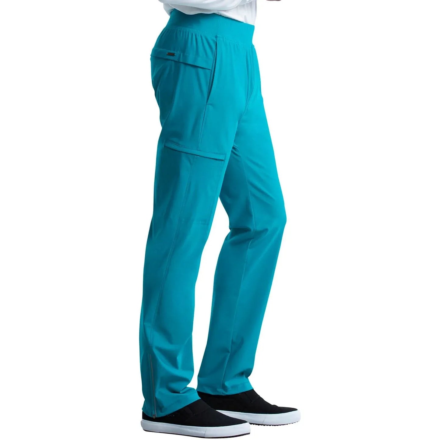 Cherokee Scrubs Pants Cherokee Form CK185 Scrubs Pant Men Teal Blue