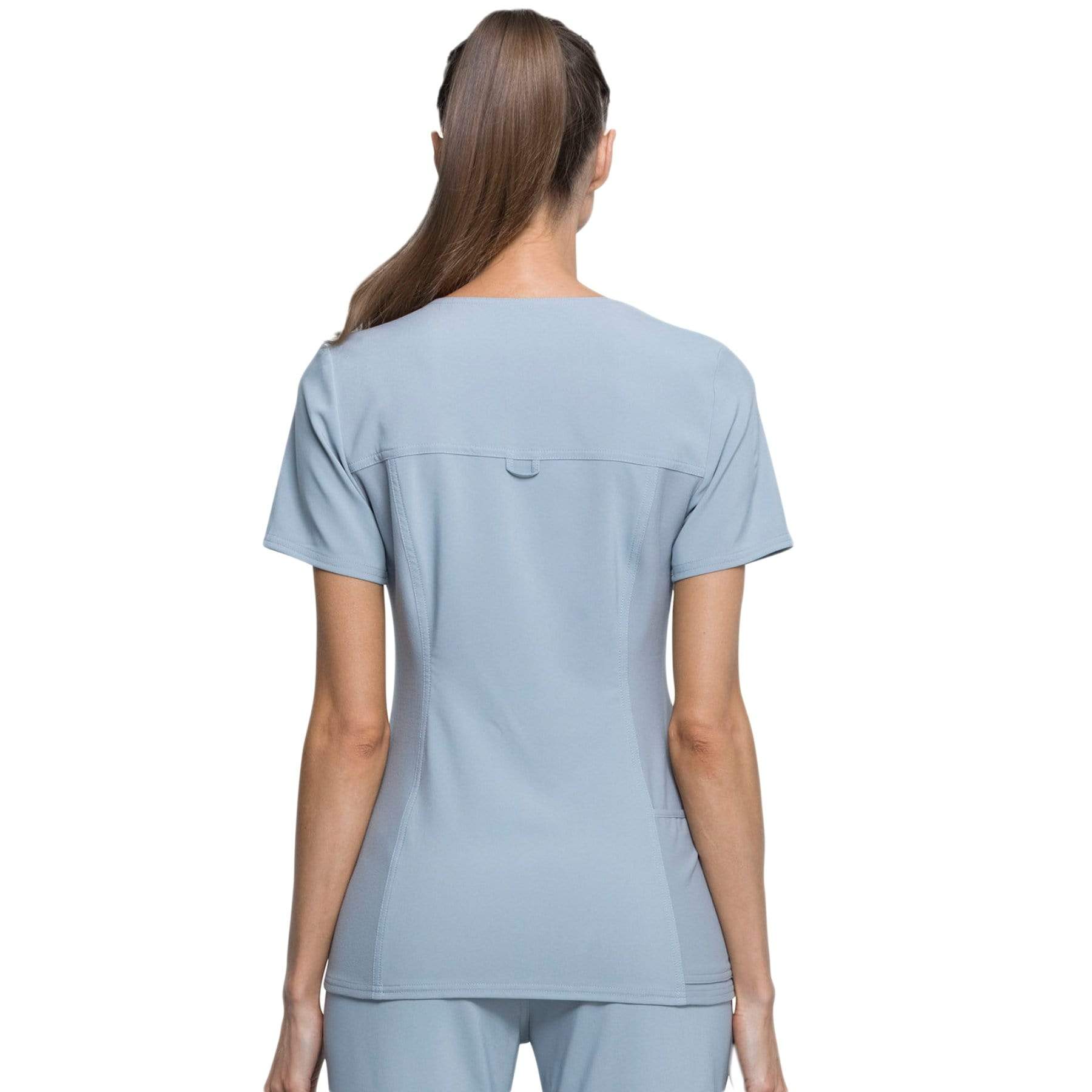 Cherokee Scrubs Top Cherokee iflex CK605 Scrubs Top Women Grey