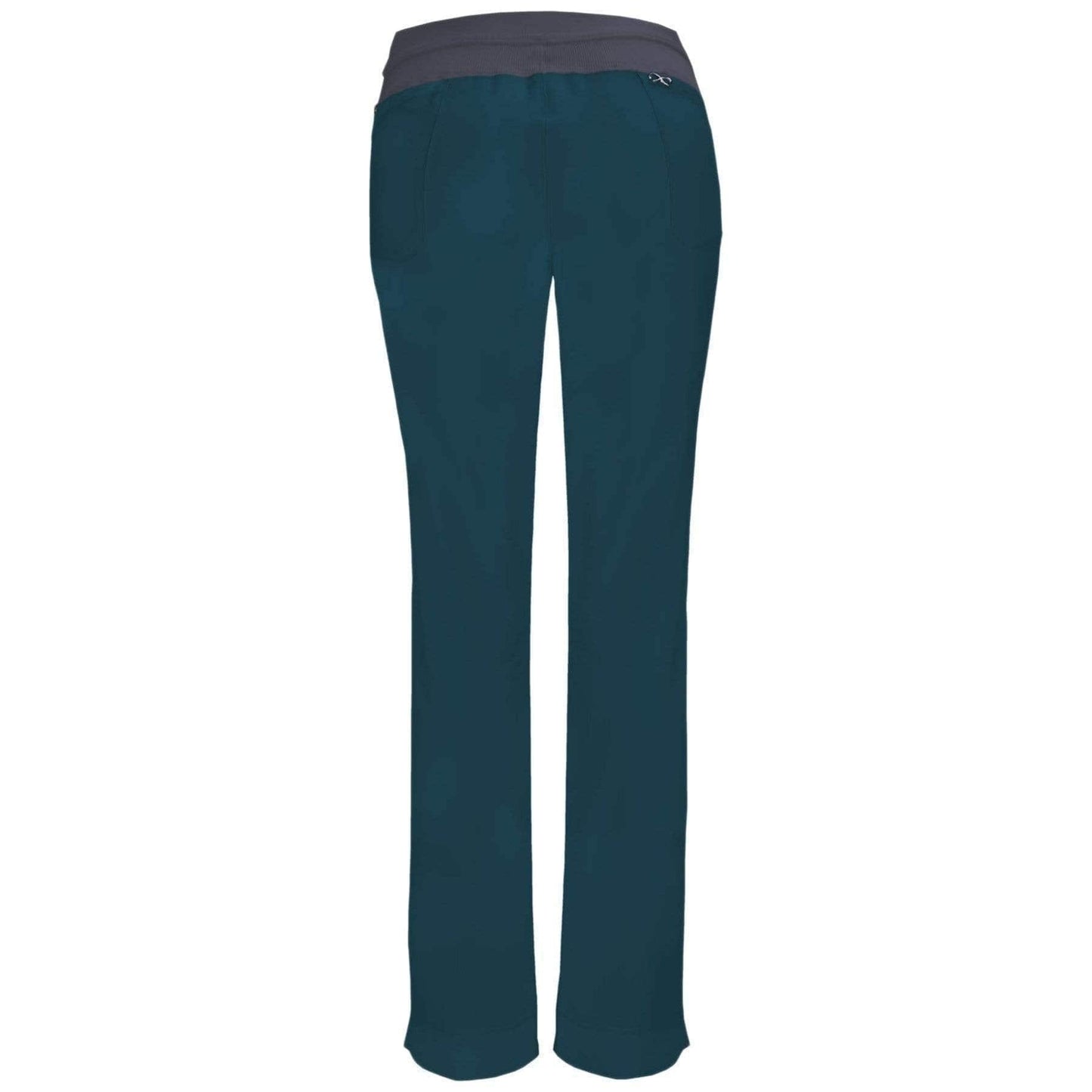 Cherokee Infinity 1124A Scrubs Pants Women's Low Rise Slim Pull-On Caribbean Blue