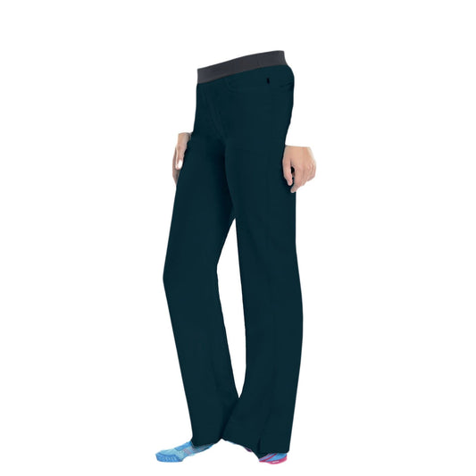 Cherokee Infinity 1124A Scrubs Pants Women's Low Rise Slim Pull-On Caribbean Blue