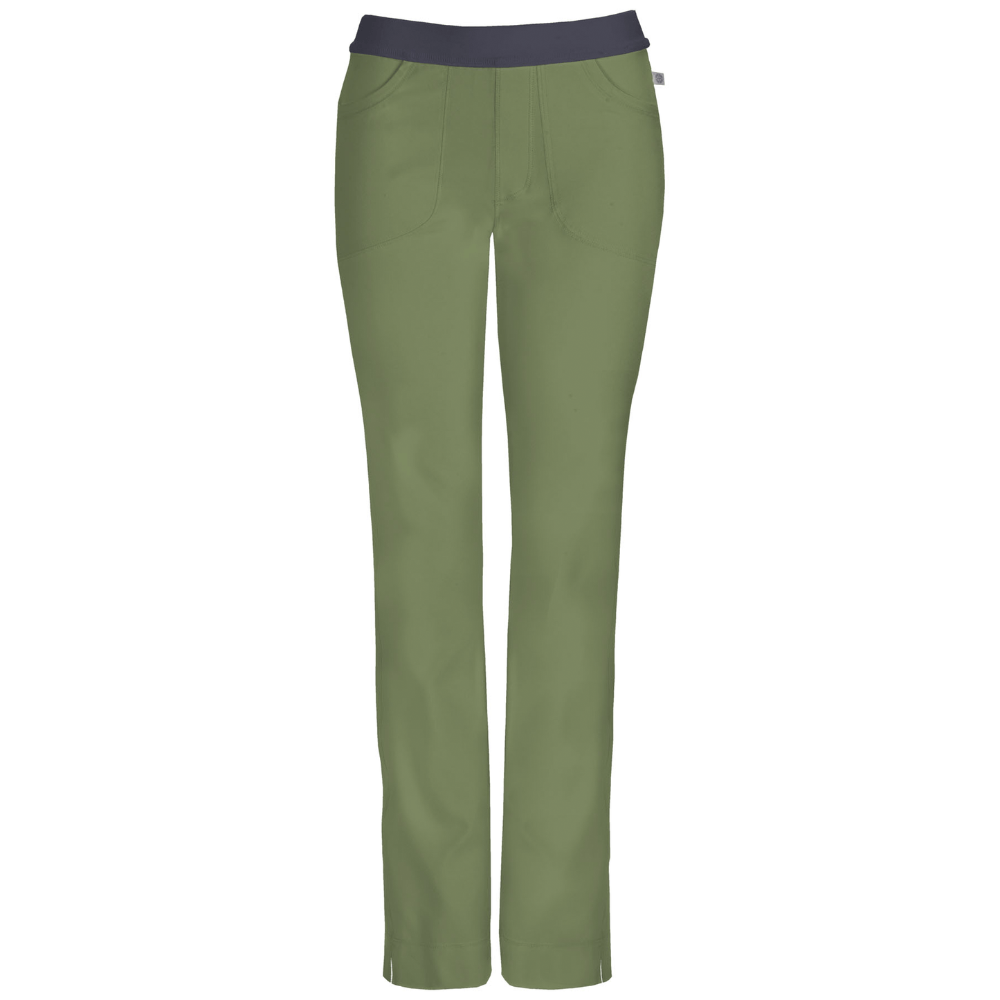 Cherokee Infinity 1124A Scrubs Pants Women's Low Rise Slim Pull-On Olive