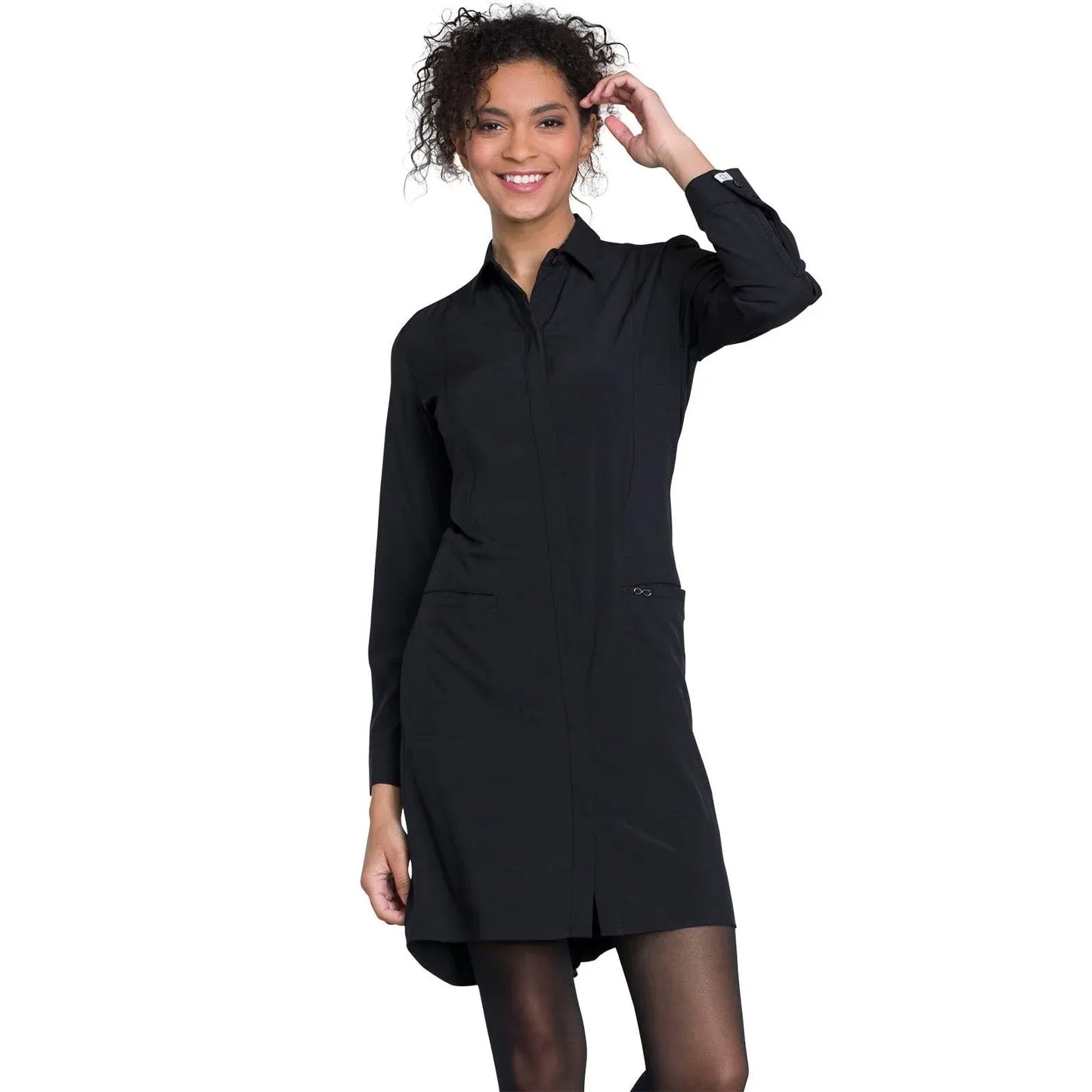 Cherokee Lab Coats S Cherokee Infinity 1401A Lab Coat Women's 40" Black