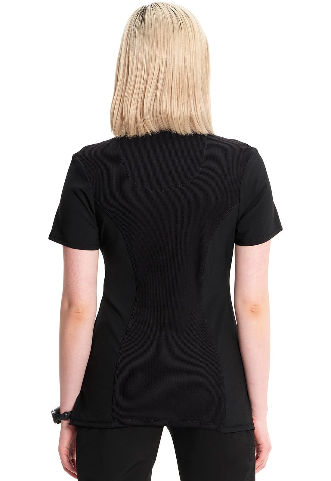 Cherokee Scrubs Top Cherokee Infinity 2624A Scrubs Top Women's Round Neck Black