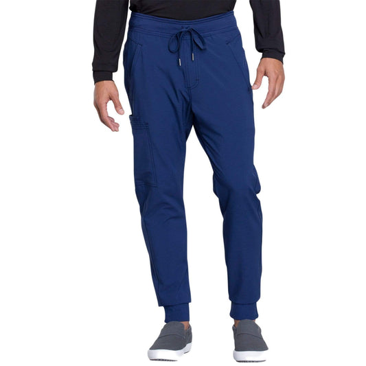 Cherokee Scrubs Pants Cherokee Infinity CK004A Scrubs Pants Men's Natural Rise Jogger Navy