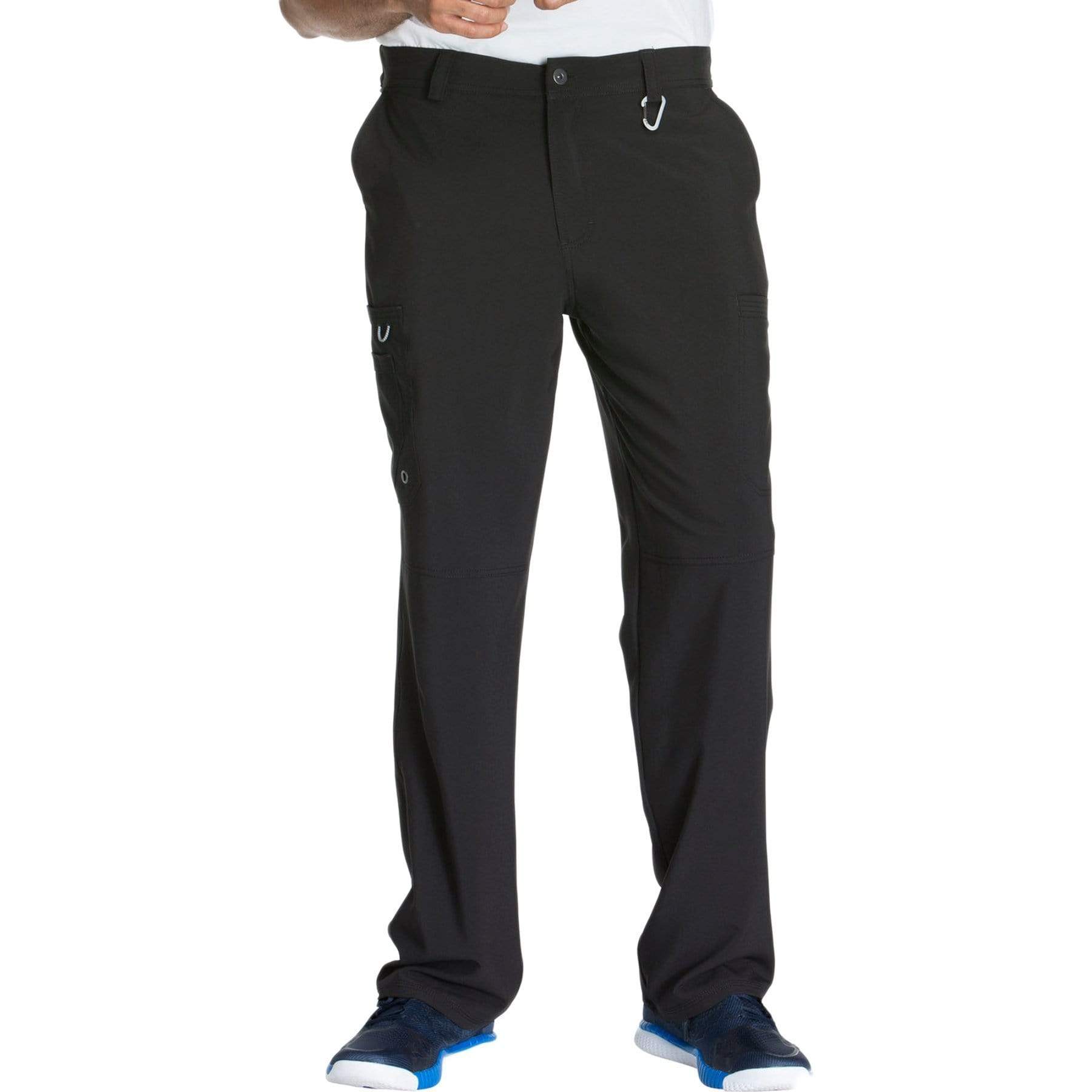 Cherokee Scrubs Pants Cherokee Infinity CK200A Scrubs Pants Men's Fly Front Black