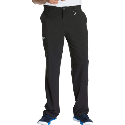 Cherokee Scrubs Pants Cherokee Infinity CK200A Scrubs Pants Men's Fly Front Black