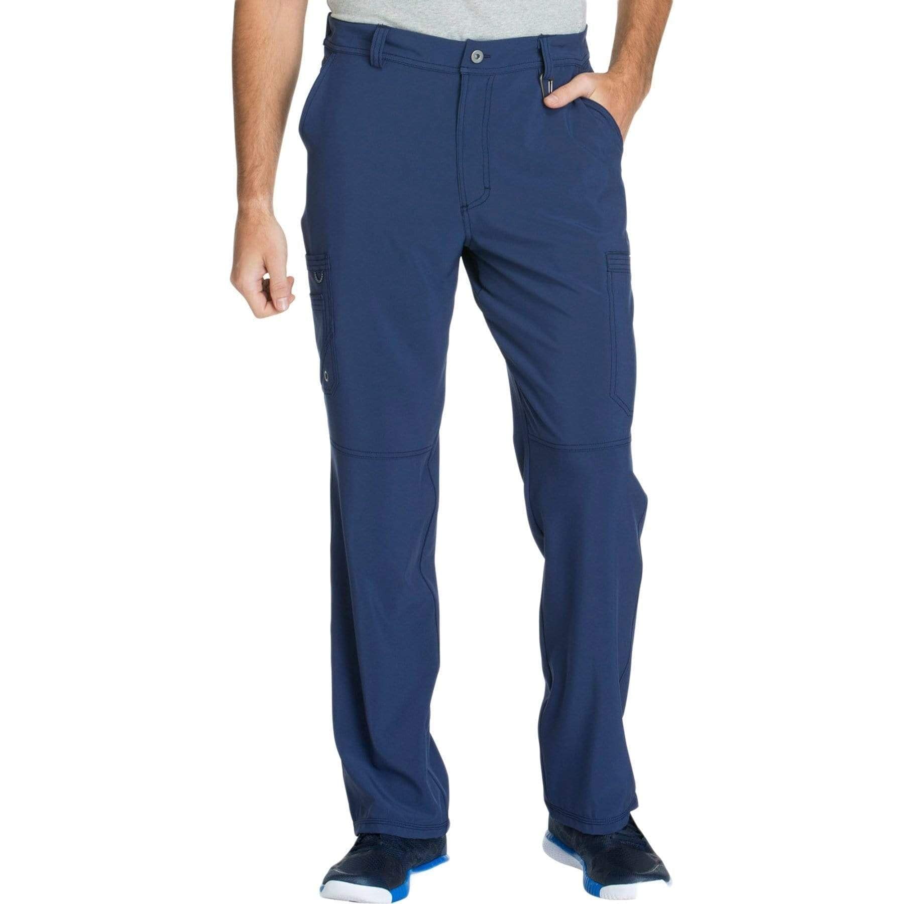 Cherokee Scrubs Pants 2XL / Regular Length Cherokee Infinity CK200A Scrubs Pants Men's Fly Front Navy