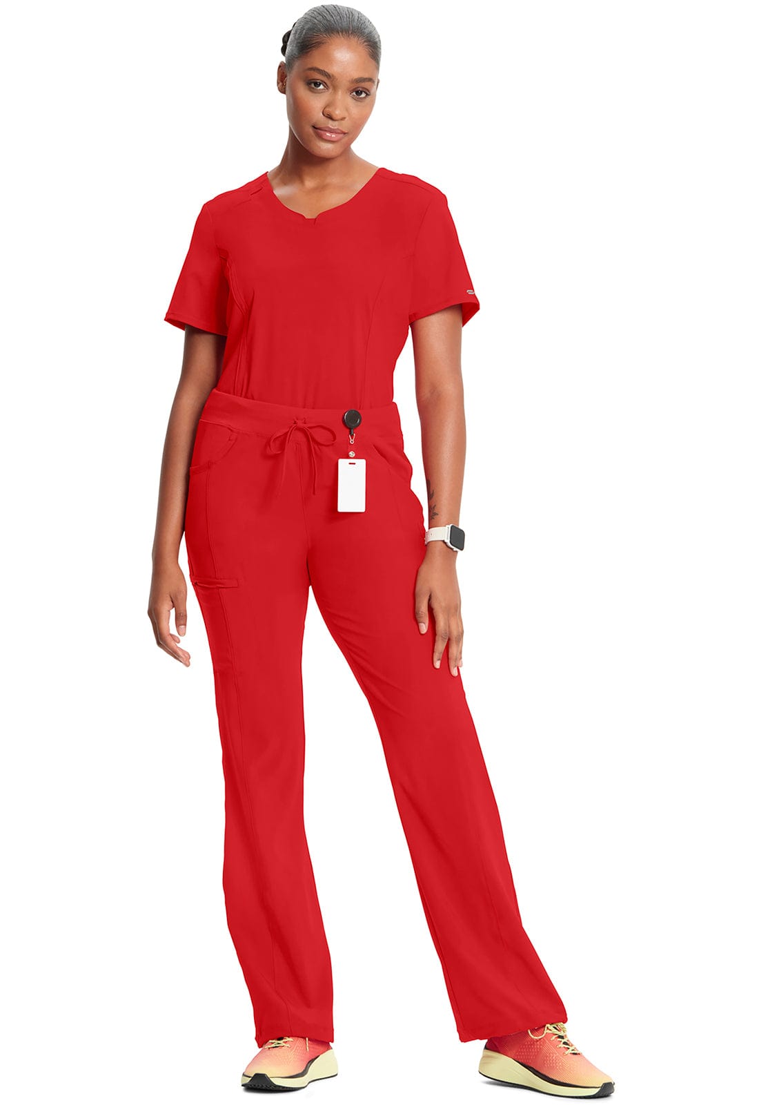 Cherokee Scrubs Pants Cherokee Infinity Drawstring Pant 1123A Red